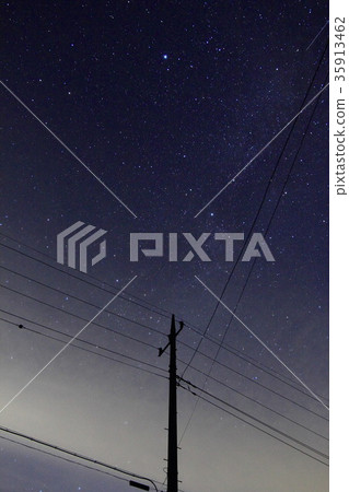 Telephone pole and stars 35913462