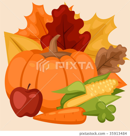 Fresh pumpkin thanksgiving decorative seasonal 35913484