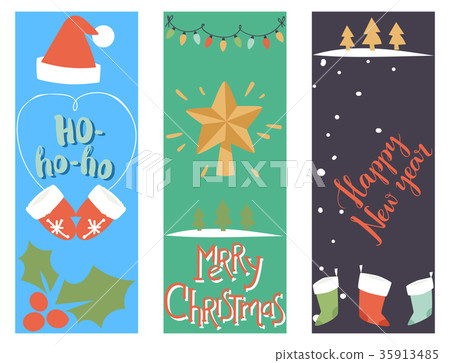 Christmas greeting card vector background banner 35913485