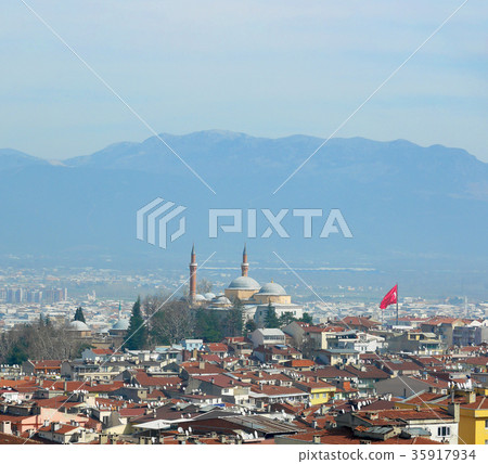 View of Bursa city in Turkey 35917934