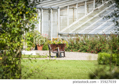 Rural landscape with a beautiful sunset 35927039