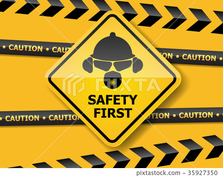 illustration of safety first  background 35927350