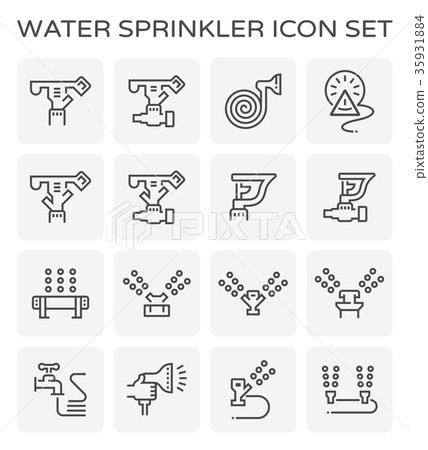 water sprinkler icon 35931884