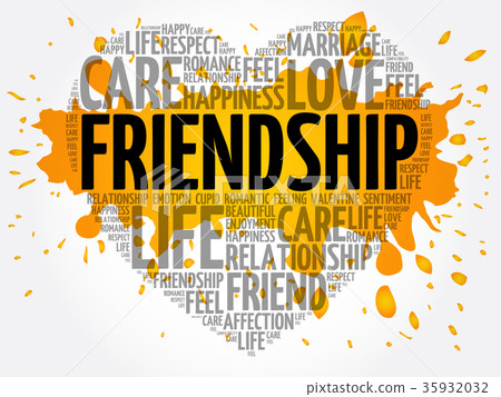 Friendship concept heart Friendship concept heart 35932032