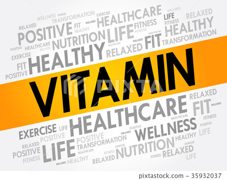 VITAMIN word cloud collage 35932037