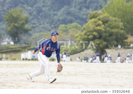 Good youth active in softball games Good youth active in softball games 35932648