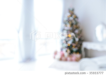Defocused background Living room, christmas tree Defocused background Living room, christmas tree 35933777