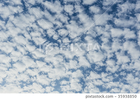 Altocumulus patch layered fluffy clouds 35938850