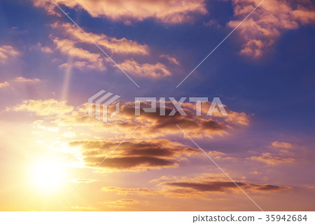 beautiful bright sunset beautiful bright sunset 35942684