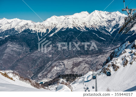 Winter mountain landscape Winter mountain landscape 35944057