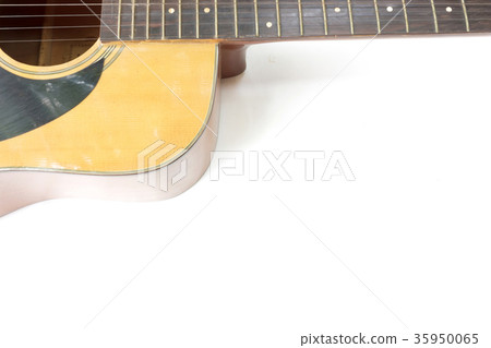 Guitar on white background Guitar on white background 35950065