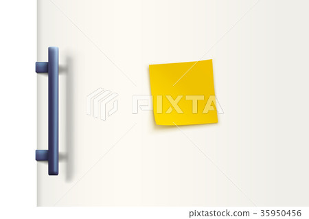 fridge door white with paper fridge door white with paper 35950456