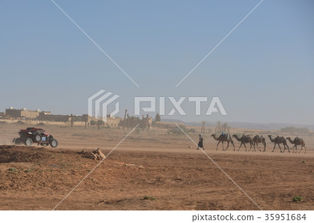 Morocco four-wheeled buggy to Sahara Morocco four-wheeled buggy to Sahara 35951684