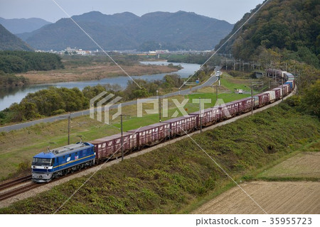 EF210-308 container freight train 35955723