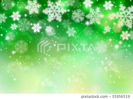 綠色背景雪 綠色背景雪 35956519