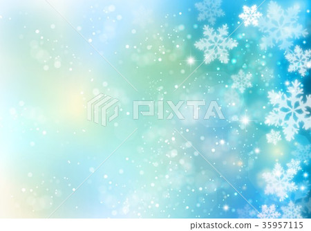 Light blue background snow Light blue background snow 35957115