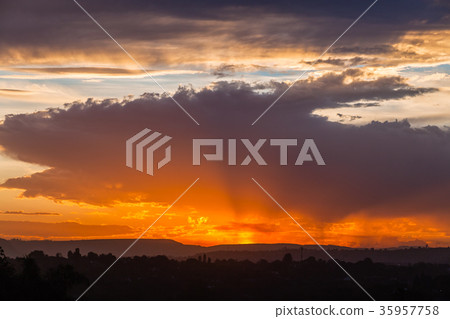Scenic Sunset Clouds Landscape Scenic Sunset Clouds Landscape 35957758