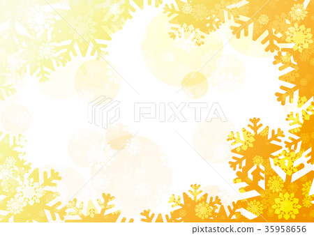 Snowflake background yoko (yellow) Snowflake background yoko (yellow) 35958656