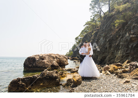 Couple Love Beach Romance Togetherness Concept 35961784