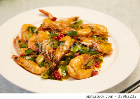 中國食物用蝦 35962232