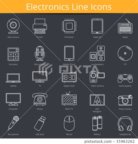 Electronics Icons 35963262