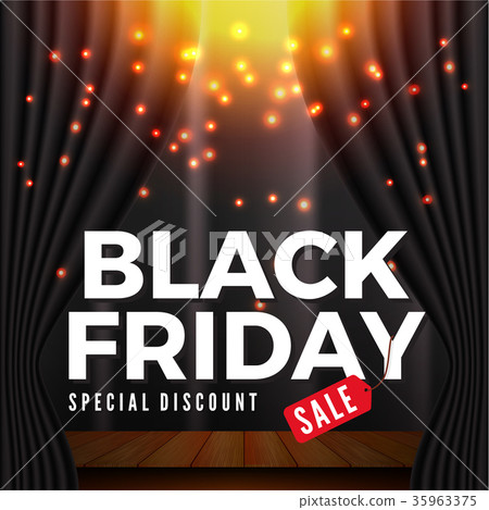 Black Friday Sale Banner Background  35963375