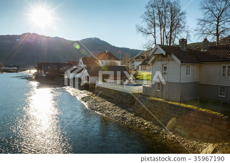 Stryn town in Norway Stryn town in Norway 35967190
