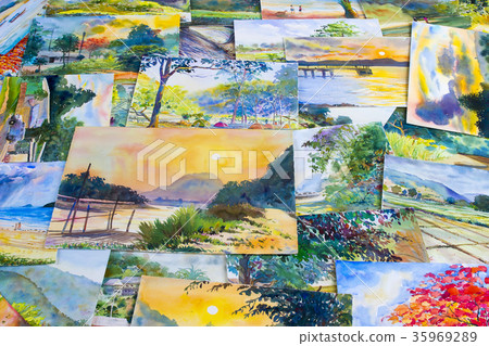 Watercolor and photography including memorie Watercolor and photography including memorie 35969289