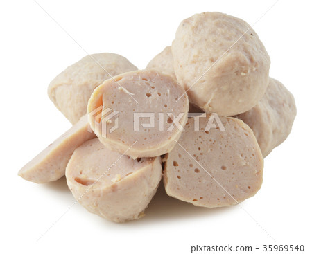 Meatball isolated in white background 35969540
