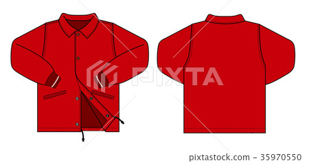 Nylon jacket staff jumper illustration 35970550