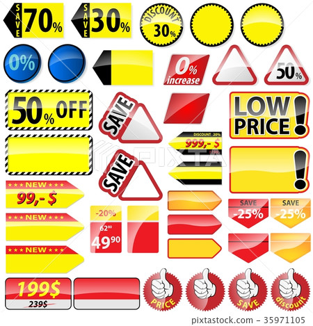 Shopping Retail Sales Tags 35971105