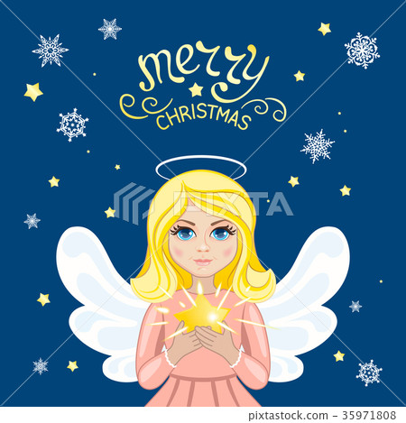 Christmas angel with star Christmas angel with star 35971808