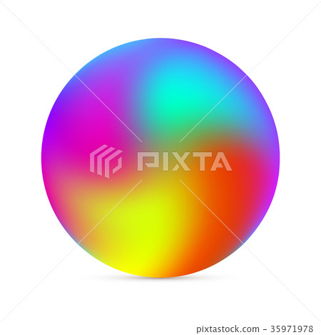 Colourful Gradient Orbs on white background. Colourful Gradient Orbs on white background. 35971978