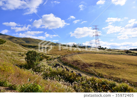 Village of Aso mountain 35972405