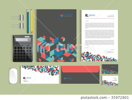 Business identity design templates. 35972801