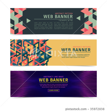 A Set of web banners collection layouts. A Set of web banners collection layouts. 35972838