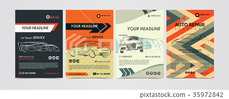 Auto repair Services business layout templates. Auto repair Services business layout templates. 35972842