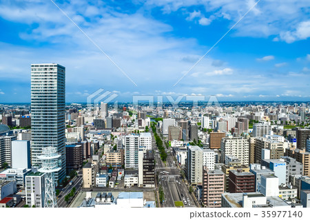 札幌城市景觀札幌市札幌市景觀從電視塔 35977140