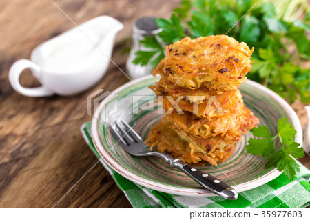 Fried potato pancakes 35977603