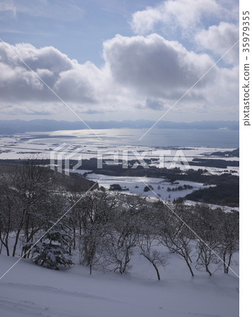 Snow scene of ski area Snow scene of ski area 35979355