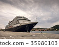 Cruise ship anchored in the Gruz port,  Dubrovnik 35980103