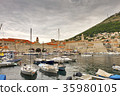 Dubrovnik old town pier, Croatia 35980105