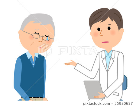 Male inquiry consultation in white coat Male inquiry consultation in white coat 35980657