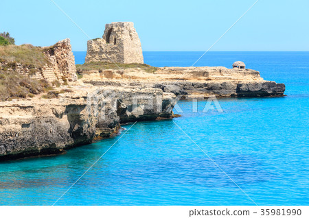 Roca Vecchia Archaeological Area sea coast, Italy 35981990