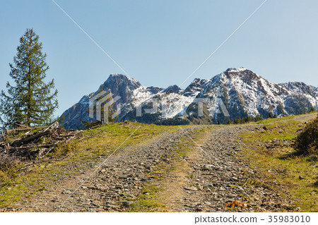 Alpine road landscape in Carinthia, Austria. Alpine road landscape in Carinthia, Austria. 35983010