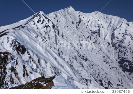 從Kasugadake Pass雪線看到的鹿島Kasugatake 35987466