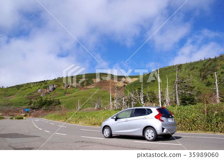 Aspeterine near the top of Hachimantai in the blue sky 35989060