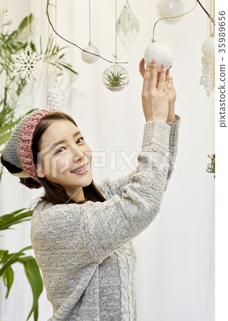 Young woman, life, decoration 35989656