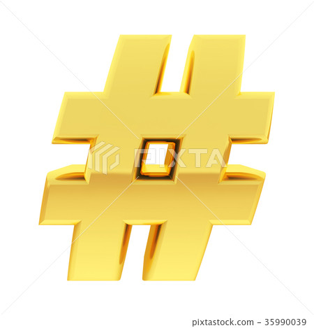 Gold number sign with gradient reflections Gold number sign with gradient reflections 35990039