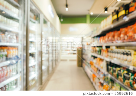 Abstract blur and defocused supermarket retails and shopping Abstract blur and defocused supermarket retails and shopping 35992616